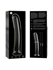 MODELO 9 DILDO CRISTAL BOROSILICATO TRANSPARENTE 15.5 CM -O- 2.5 CM DE LA MARCA NEBULA SERIES BY IBIZA