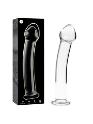 MODELO 11 DILDO CRISTAL BOROSILICATO TRANSPARENTE 16 CM -O- 3 CM DE LA MARCA NEBULA SERIES BY IBIZA