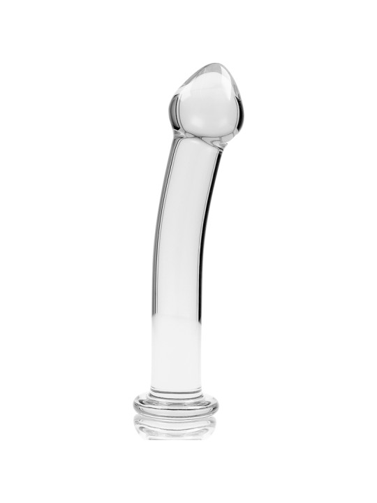 MODELO 11 DILDO CRISTAL BOROSILICATO TRANSPARENTE 16 CM -O- 3 CM DE LA MARCA NEBULA SERIES BY IBIZA