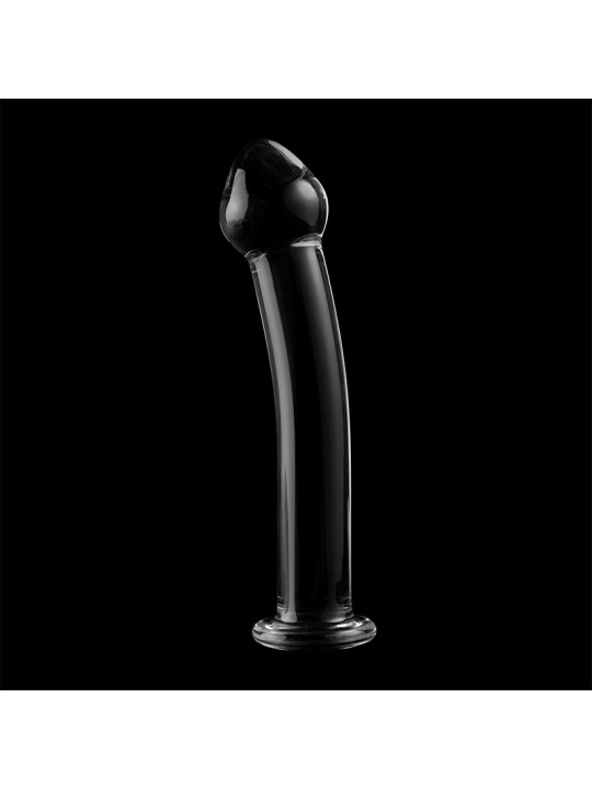MODELO 11 DILDO CRISTAL BOROSILICATO TRANSPARENTE 16 CM -O- 3 CM DE LA MARCA NEBULA SERIES BY IBIZA