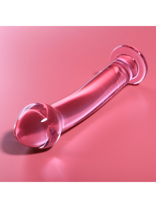 MODELO 11 DILDO CRISTAL BOROSILICATO TRANSPARENTE 16 CM -O- 3 CM DE LA MARCA NEBULA SERIES BY IBIZA