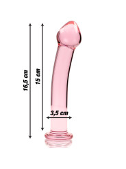 MODELO 11 DILDO CRISTAL BOROSILICATO TRANSPARENTE 16 CM -O- 3 CM DE LA MARCA NEBULA SERIES BY IBIZA
