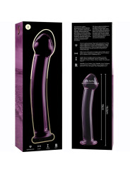 MODELO 11 DILDO CRISTAL BOROSILICATO TRANSPARENTE 16 CM -O- 3 CM DE LA MARCA NEBULA SERIES BY IBIZA