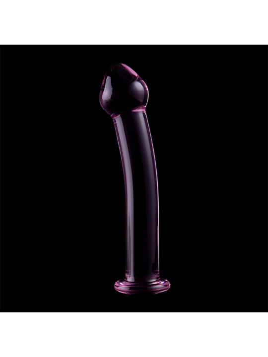 MODELO 11 DILDO CRISTAL BOROSILICATO TRANSPARENTE 16 CM -O- 3 CM DE LA MARCA NEBULA SERIES BY IBIZA