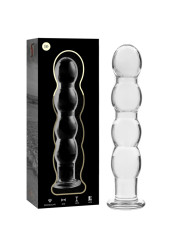 MODELO 10 DILDO CRISTAL BOROSILICATO TRANSPARENTE 16.5 CM -O- 3.5 CM DE LA MARCA NEBULA SERIES BY IBIZA