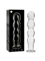 MODELO 10 DILDO CRISTAL BOROSILICATO TRANSPARENTE 16.5 CM -O- 3.5 CM DE LA MARCA NEBULA SERIES BY IBIZA
