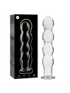 MODELO 10 DILDO CRISTAL BOROSILICATO TRANSPARENTE 16.5 CM -O- 3.5 CM DE LA MARCA NEBULA SERIES BY IBIZA