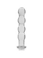 MODELO 10 DILDO CRISTAL BOROSILICATO TRANSPARENTE 16.5 CM -O- 3.5 CM DE LA MARCA NEBULA SERIES BY IBIZA