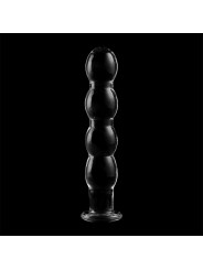 MODELO 10 DILDO CRISTAL BOROSILICATO TRANSPARENTE 16.5 CM -O- 3.5 CM DE LA MARCA NEBULA SERIES BY IBIZA