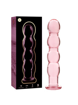 MODELO 10 DILDO CRISTAL BOROSILICATO TRANSPARENTE 16.5 CM -O- 3.5 CM DE LA MARCA NEBULA SERIES BY IBIZA