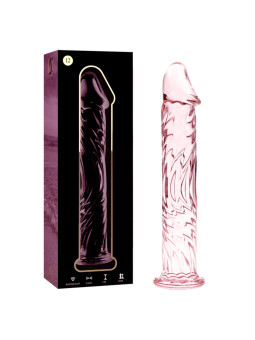 MODELO 12 DILDO CRISTAL BOROSILICATO TRANSPARENTE 17 CM -O- 3.5 CM DE LA MARCA NEBULA SERIES BY IBIZA