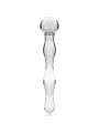 MODELO 13 DILDO CRISTAL BOROSILICATO TRANSPARENTE 18 CM -O- 3.5 CM DE LA MARCA NEBULA SERIES BY IBIZA