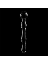 MODELO 13 DILDO CRISTAL BOROSILICATO TRANSPARENTE 18 CM -O- 3.5 CM DE LA MARCA NEBULA SERIES BY IBIZA