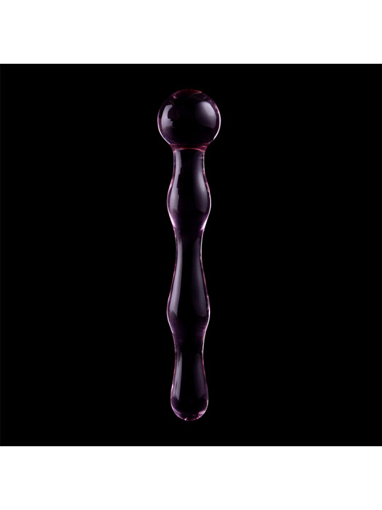 MODELO 13 DILDO CRISTAL BOROSILICATO TRANSPARENTE 18 CM -O- 3.5 CM DE LA MARCA NEBULA SERIES BY IBIZA