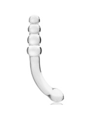 MODELO 14 DILDO CRISTAL BOROSILICATO TRANSPARENTE 18.5 CM -O- 3 CM DE LA MARCA NEBULA SERIES BY IBIZA