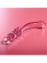 MODELO 14 DILDO CRISTAL BOROSILICATO TRANSPARENTE 18.5 CM -O- 3 CM DE LA MARCA NEBULA SERIES BY IBIZA