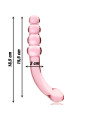 MODELO 14 DILDO CRISTAL BOROSILICATO TRANSPARENTE 18.5 CM -O- 3 CM DE LA MARCA NEBULA SERIES BY IBIZA