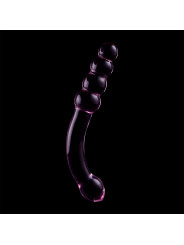 MODELO 14 DILDO CRISTAL BOROSILICATO TRANSPARENTE 18.5 CM -O- 3 CM DE LA MARCA NEBULA SERIES BY IBIZA