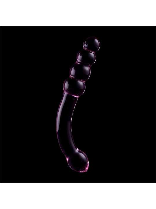 MODELO 14 DILDO CRISTAL BOROSILICATO TRANSPARENTE 18.5 CM -O- 3 CM DE LA MARCA NEBULA SERIES BY IBIZA