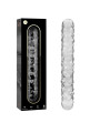 MODELO 15 DILDO CRISTAL BOROSILICATO TRANSPARENTE 18.5 CM -O- 3 CM DE LA MARCA NEBULA SERIES BY IBIZA