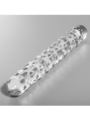 MODELO 15 DILDO CRISTAL BOROSILICATO TRANSPARENTE 18.5 CM -O- 3 CM DE LA MARCA NEBULA SERIES BY IBIZA
