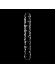MODELO 15 DILDO CRISTAL BOROSILICATO TRANSPARENTE 18.5 CM -O- 3 CM DE LA MARCA NEBULA SERIES BY IBIZA