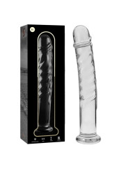MODELO 16 DILDO CRISTAL BOROSILICATO TRANSPARENTE 18.5 CM -O- 3 CM DE LA MARCA NEBULA SERIES BY IBIZA