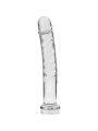 MODELO 16 DILDO CRISTAL BOROSILICATO TRANSPARENTE 18.5 CM -O- 3 CM DE LA MARCA NEBULA SERIES BY IBIZA