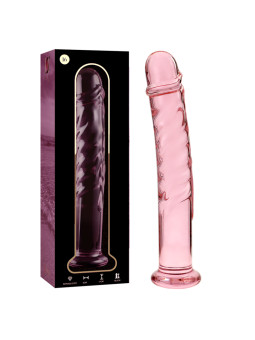MODELO 16 DILDO CRISTAL BOROSILICATO TRANSPARENTE 18.5 CM -O- 3 CM DE LA MARCA NEBULA SERIES BY IBIZA
