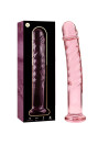 MODELO 16 DILDO CRISTAL BOROSILICATO TRANSPARENTE 18.5 CM -O- 3 CM DE LA MARCA NEBULA SERIES BY IBIZA