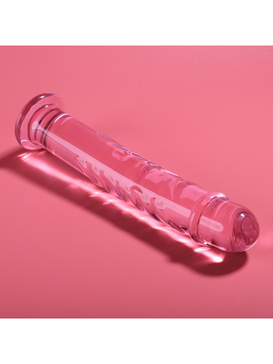 MODELO 16 DILDO CRISTAL BOROSILICATO TRANSPARENTE 18.5 CM -O- 3 CM DE LA MARCA NEBULA SERIES BY IBIZA
