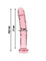 MODELO 16 DILDO CRISTAL BOROSILICATO TRANSPARENTE 18.5 CM -O- 3 CM DE LA MARCA NEBULA SERIES BY IBIZA