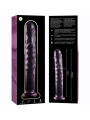 MODELO 16 DILDO CRISTAL BOROSILICATO TRANSPARENTE 18.5 CM -O- 3 CM DE LA MARCA NEBULA SERIES BY IBIZA