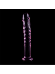 MODELO 16 DILDO CRISTAL BOROSILICATO TRANSPARENTE 18.5 CM -O- 3 CM DE LA MARCA NEBULA SERIES BY IBIZA