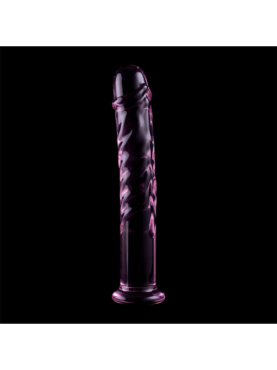 MODELO 16 DILDO CRISTAL BOROSILICATO TRANSPARENTE 18.5 CM -O- 3 CM DE LA MARCA NEBULA SERIES BY IBIZA