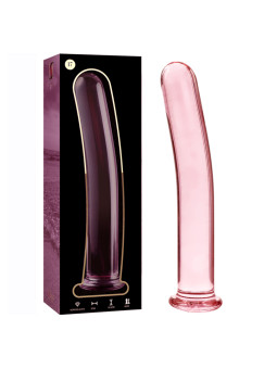 MODELO 17 DILDO CRISTAL BOROSILICATO TRANSPARENTE 18.5 CM -O- 3 CM DE LA MARCA NEBULA SERIES BY IBIZA