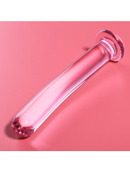 MODELO 17 DILDO CRISTAL BOROSILICATO TRANSPARENTE 18.5 CM -O- 3 CM DE LA MARCA NEBULA SERIES BY IBIZA