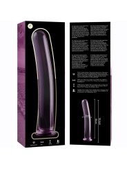 MODELO 17 DILDO CRISTAL BOROSILICATO TRANSPARENTE 18.5 CM -O- 3 CM DE LA MARCA NEBULA SERIES BY IBIZA