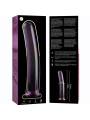 MODELO 17 DILDO CRISTAL BOROSILICATO TRANSPARENTE 18.5 CM -O- 3 CM DE LA MARCA NEBULA SERIES BY IBIZA