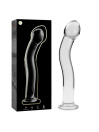 MODELO 18 DILDO CRISTAL BOROSILICATO TRANSPARENTE 18.5 CM -O- 3.5 CM DE LA MARCA NEBULA SERIES BY IBIZA