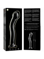 MODELO 18 DILDO CRISTAL BOROSILICATO TRANSPARENTE 18.5 CM -O- 3.5 CM DE LA MARCA NEBULA SERIES BY IBIZA