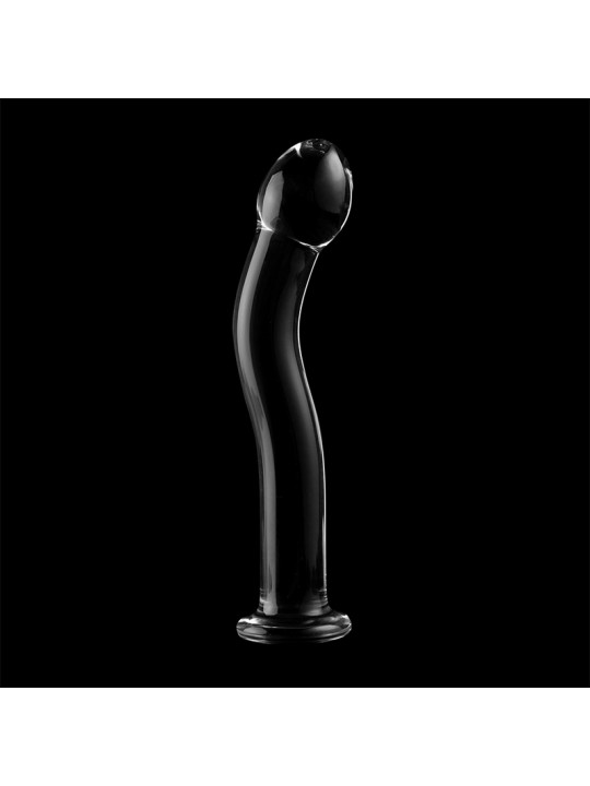 MODELO 18 DILDO CRISTAL BOROSILICATO TRANSPARENTE 18.5 CM -O- 3.5 CM DE LA MARCA NEBULA SERIES BY IBIZA