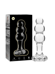 MODELO 1 PLUG CRISTAL BOROSILICATO TRANSPARENTE 10.5 CM -O- 3 CM DE LA MARCA NEBULA SERIES BY IBIZA