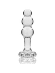 MODELO 1 PLUG CRISTAL BOROSILICATO TRANSPARENTE 10.5 CM -O- 3 CM DE LA MARCA NEBULA SERIES BY IBIZA