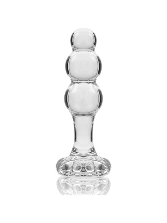 MODELO 1 PLUG CRISTAL BOROSILICATO TRANSPARENTE 10.5 CM -O- 3 CM DE LA MARCA NEBULA SERIES BY IBIZA
