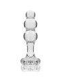 MODELO 1 PLUG CRISTAL BOROSILICATO TRANSPARENTE 10.5 CM -O- 3 CM DE LA MARCA NEBULA SERIES BY IBIZA