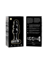 MODELO 1 PLUG CRISTAL BOROSILICATO TRANSPARENTE 10.5 CM -O- 3 CM DE LA MARCA NEBULA SERIES BY IBIZA