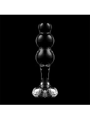 MODELO 1 PLUG CRISTAL BOROSILICATO TRANSPARENTE 10.5 CM -O- 3 CM DE LA MARCA NEBULA SERIES BY IBIZA