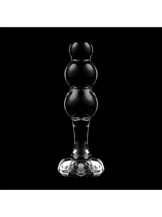 MODELO 1 PLUG CRISTAL BOROSILICATO TRANSPARENTE 10.5 CM -O- 3 CM DE LA MARCA NEBULA SERIES BY IBIZA