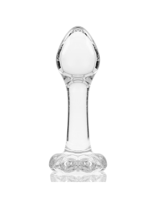 MODELO 2 PLUG CRISTAL BOROSILICATO TRANSPARENTE 11 CM -O- 3.5 CM DE LA MARCA NEBULA SERIES BY IBIZA